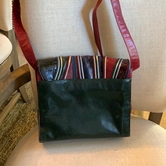 Vintage Sharif Handbag Purse in Reptile Leather - Picture 6 of 10